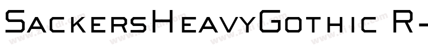 SackersHeavyGothic R字体转换